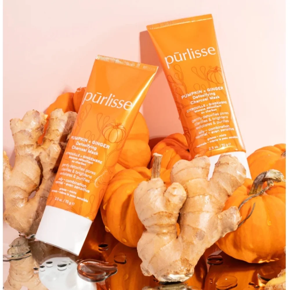 Purlisse Pumpkin and Ginger Detoxifying Charcoal Mask 2.5 oz